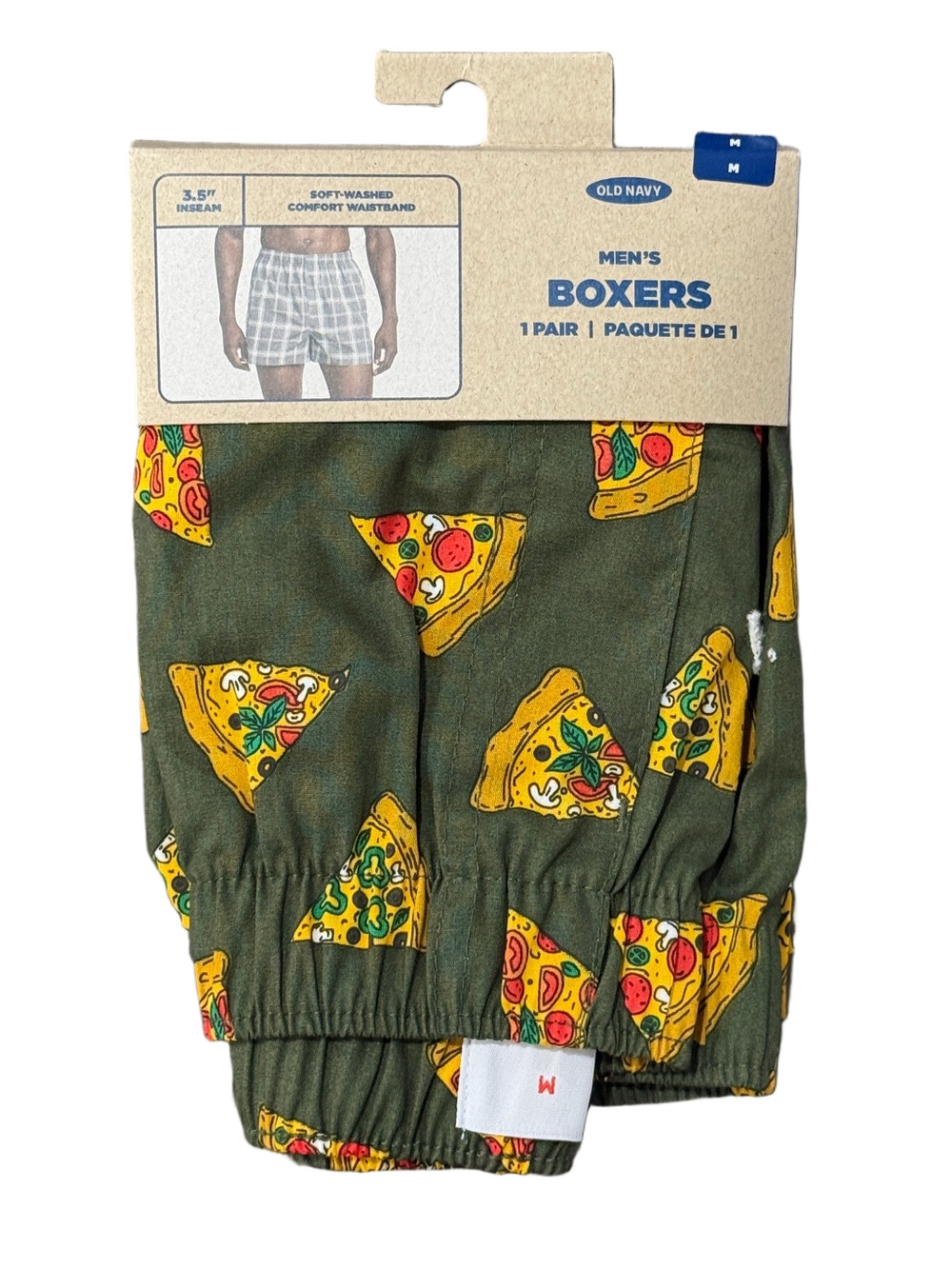 Mens Pizza Slices Boxer Shorts - Size Medium - Old Navy - NWT